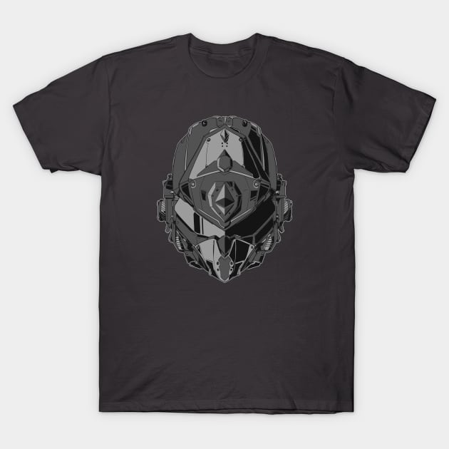 ETH cryptocurrency mecha T-Shirt by Dnz